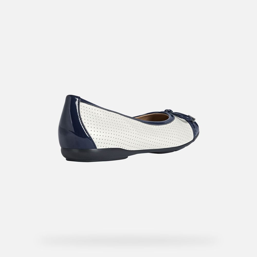 Ballerines Geox Annytah - Blanche/Bleu - Femme 304528-THK